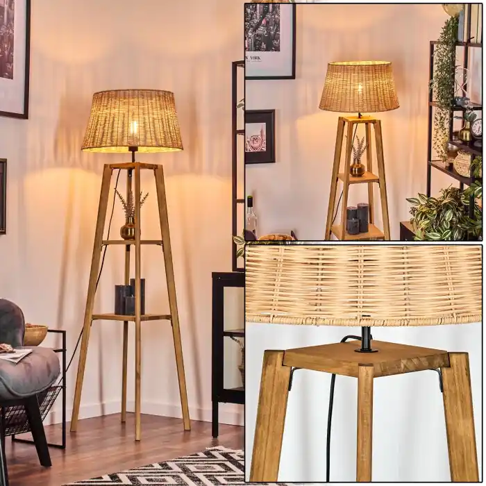 Direct Beschikbaar Cavaca Staande lamp Natuurlijke kleuren, 1-licht
