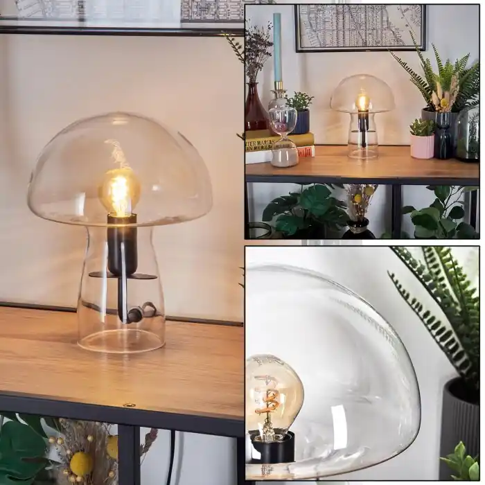 Paddenstoel look Almagre Tafellamp Zwart, 1-licht Meest Verkocht