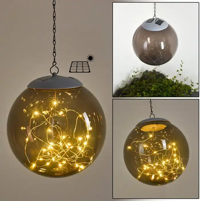 Horsens Solarlamp LED Wit, 1-licht Actieprijs
