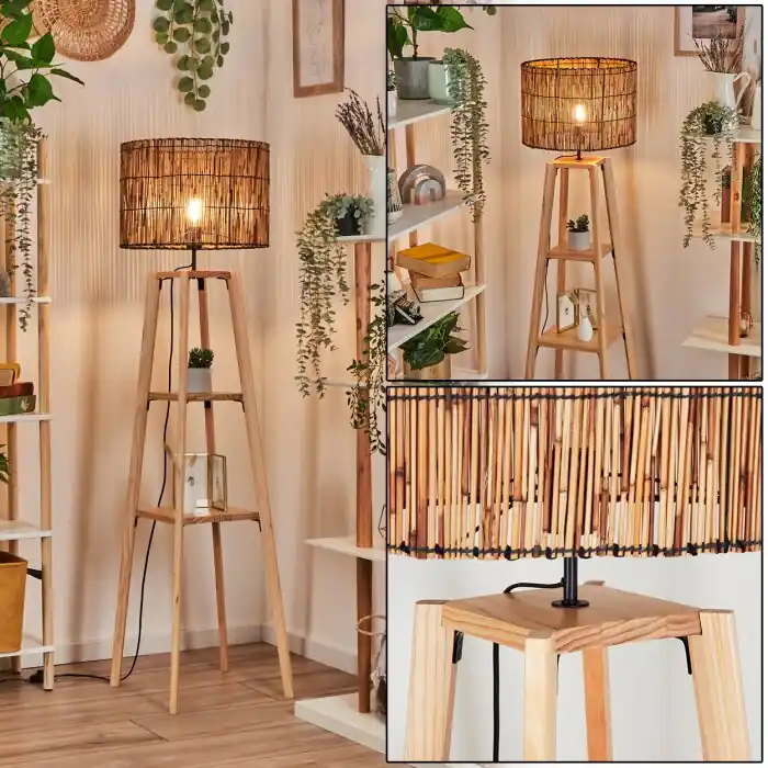 Cando Staande lamp Natuurlijke kleuren, 1-licht Lage Kosten