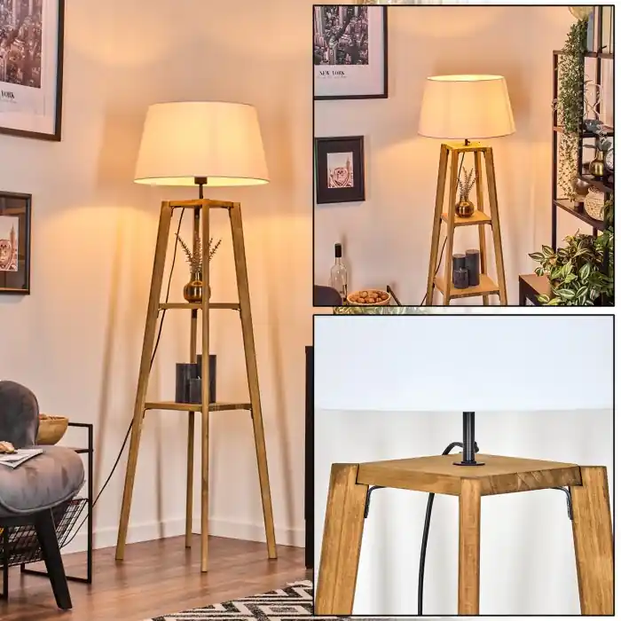 Bassagoda Staande lamp Natuurlijke kleuren, 1-licht Direct Beschikbaar
