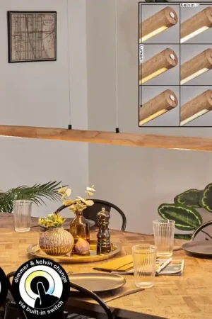 Actieprijs Carbellino Hanglamp LED Natuurlijke kleuren, Zwart, 1-licht