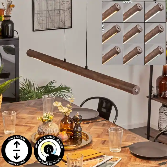 Carbellino Hanglamp LED Donkerbruin, Zwart, 1-licht Lage Prijs