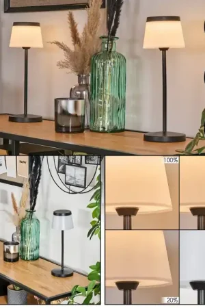 Direct Verzonden Algeraz Buiten tafellamp, Tafellamp LED Zwart, 1-licht