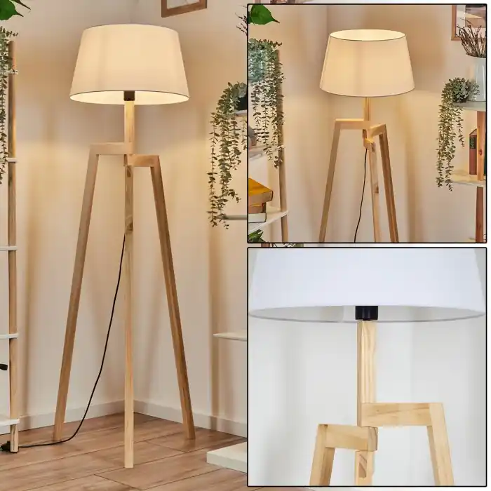 Bassagoda Staande lamp Natuurlijke kleuren, 1-licht Favoriet