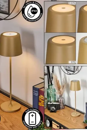 Direct Verzonden Belece Buiten tafellamp, Tafellamp LED Beige, 1-licht