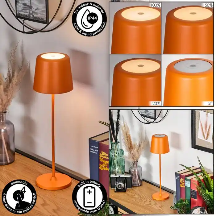 Speciale Aanbieding Belece Buiten tafellamp, Tafellamp LED Oranje, 1-licht