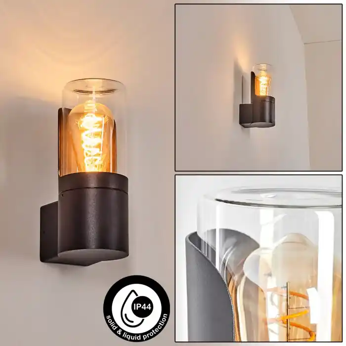 Rechtstreeks Van De Fabrikant Morbak Wandlamp voor buiten Zwart, 1-licht