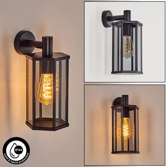 Alleen Vandaag Monfanim Wandlamp voor buiten Zwart, 1-licht