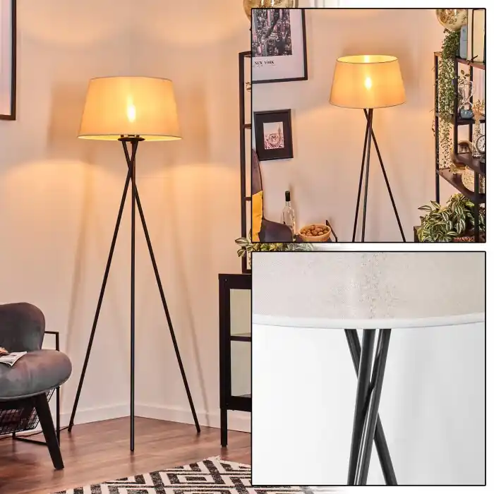 Bestel Nu Bassagoda Staande lamp Beige, Wit, 1-licht