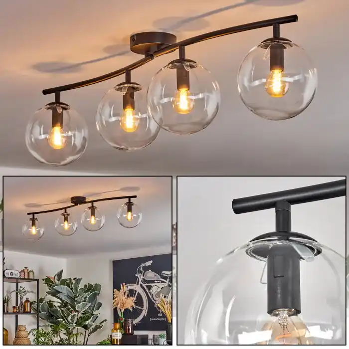 Voordeelprijs Gastor Plafondlamp, Kogellampje Duidelijk, 4-lichts