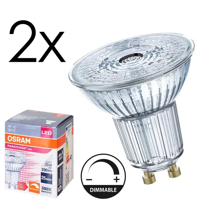 GU10 LED 3.4 Watt warm wit dimbaar 230 Lumen Express Levering