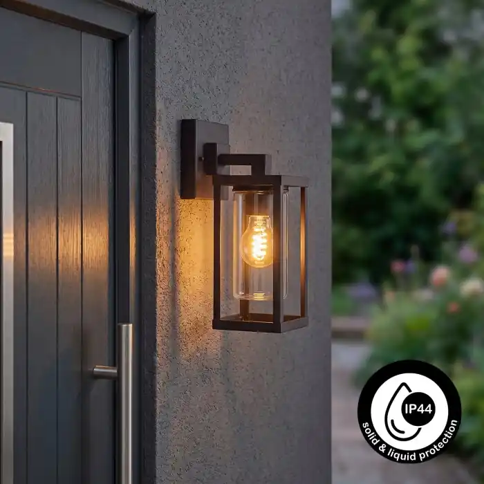 Avete Wandlamp voor buiten Zwart, 1-licht Veilige Betaling