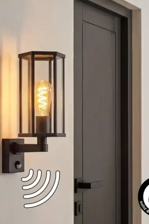 Aanbieding Monfanim Wandlamp voor buiten Zwart, 1-licht