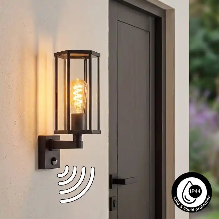 Aanbieding Monfanim Wandlamp voor buiten Zwart, 1-licht