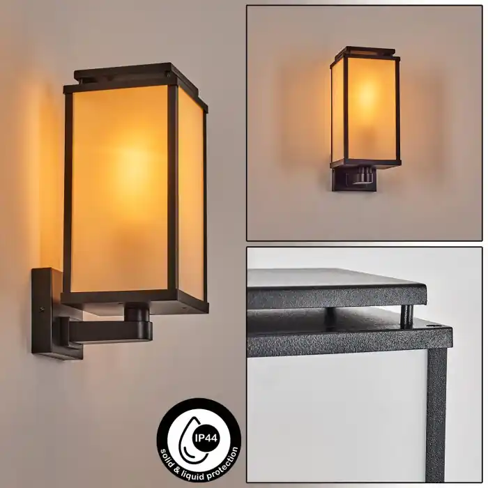 Cadafaes Wandlamp voor buiten Zwart, 1-licht Veilige Betaling