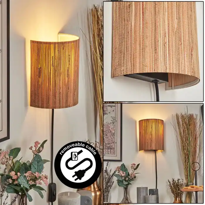 Viadores Licht omhoog & omlaag, Wandlamp Zwart, 1-licht Premium