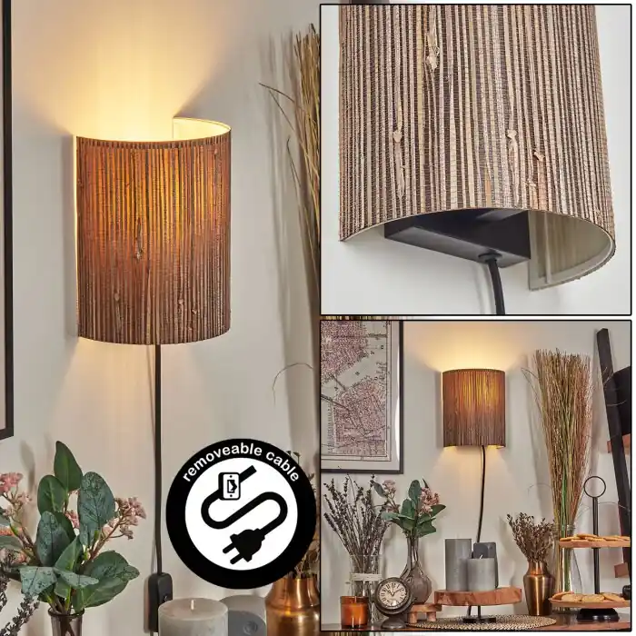 Dagaanbieding Viadores Licht omhoog & omlaag, Wandlamp Zwart, 1-licht