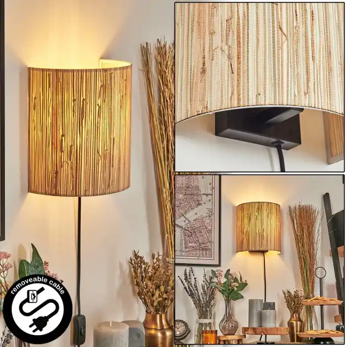 Viadores Licht omhoog & omlaag, Wandlamp Zwart, 1-licht Express Levering