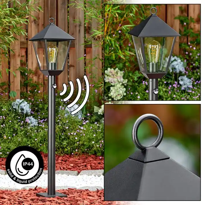 Goedkoop Anfei Buitenlicht, Pad licht Zwart, 1-licht, Bewegingsmelder