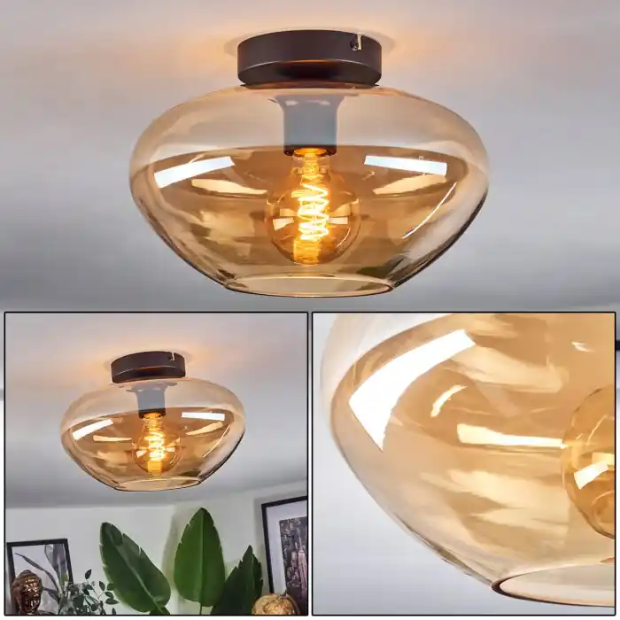 Hete Deal Mertola Plafondlamp Amber, 1-licht