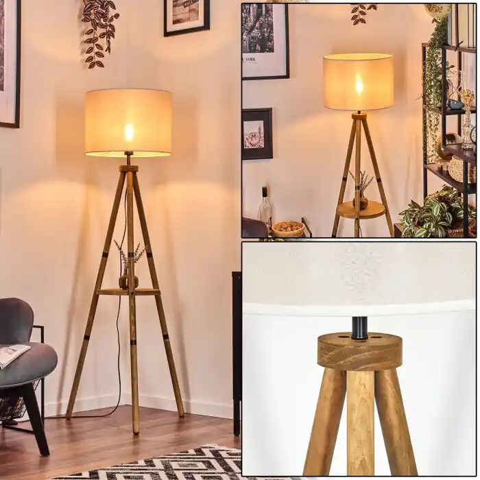 Lage Prijs Bassagoda Staande lamp Natuurlijke kleuren, 1-licht
