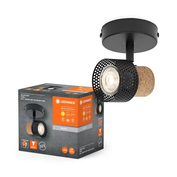 Speciale Aanbieding Ledvance Spot Plafondlamp, Plafondspot LED Zwart, 1-licht