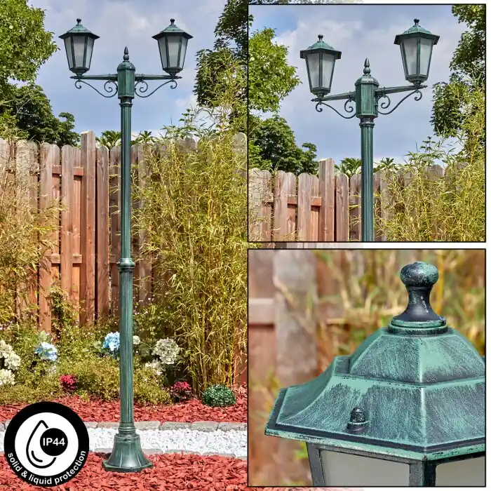 Meest Verkocht Loria Buitenlicht, Kandelaar, Pad licht Groen, Zwart, 2-lichts