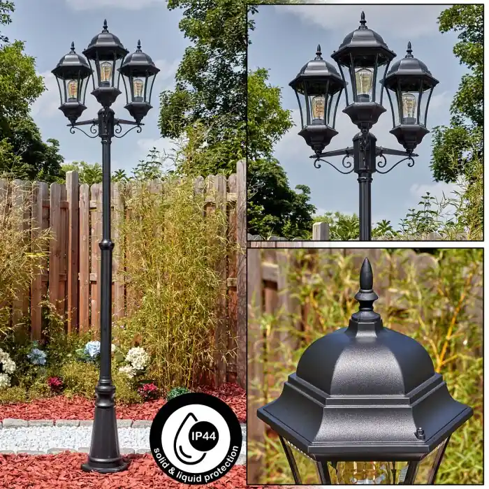 Beste Prijs Etoe Buitenlicht, Kandelaar, Pad licht Zwart, 3-lichts