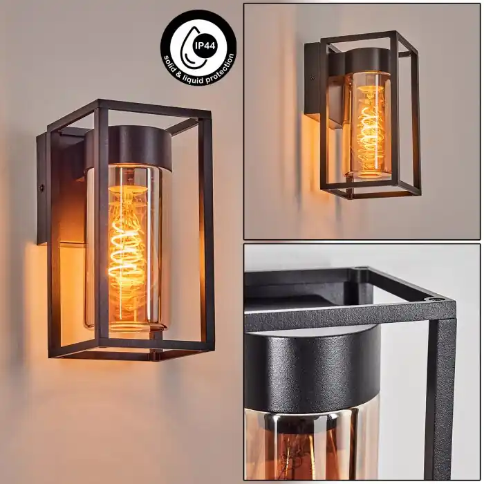 Must-Have Doninhas Wandlamp voor buiten Zwart, 1-licht