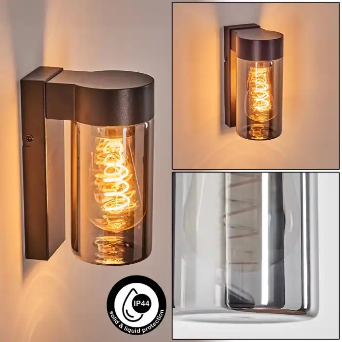 Goedkoop Encoberta Wandlamp voor buiten Zwart, 1-licht