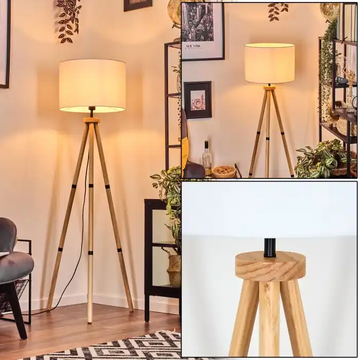 Bassagoda Staande lamp Natuurlijke kleuren, 1-licht Op = Op