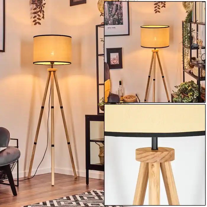 Chellas Staande lamp Natuurlijke kleuren, 1-licht Flitsaanbieding