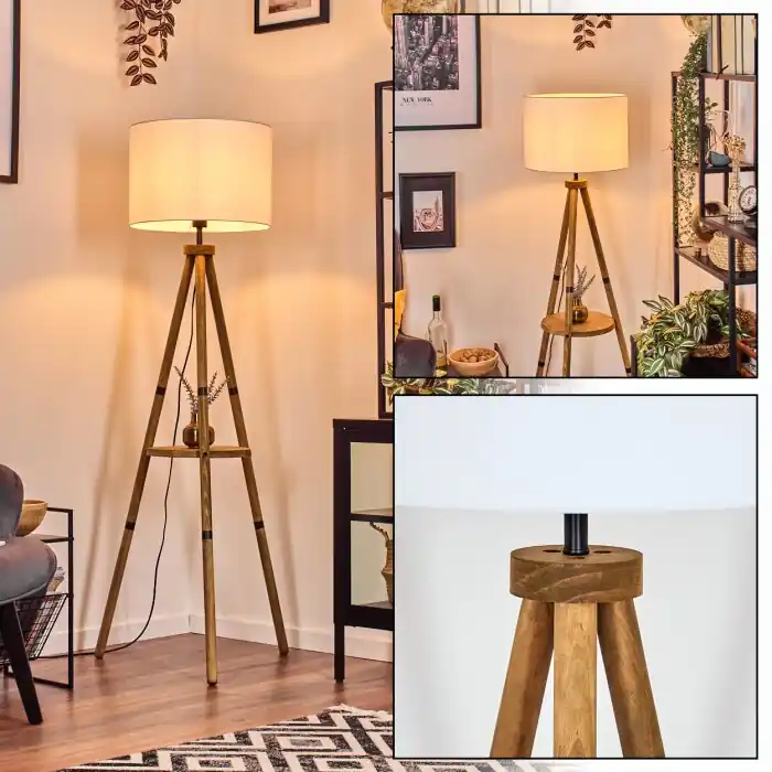 Bassagoda Staande lamp Natuurlijke kleuren, 1-licht Koop Vandaag