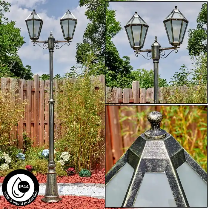Goedkoop Falfosa Buitenlicht, Kandelaar, Pad licht Goud, Zwart, 2-lichts