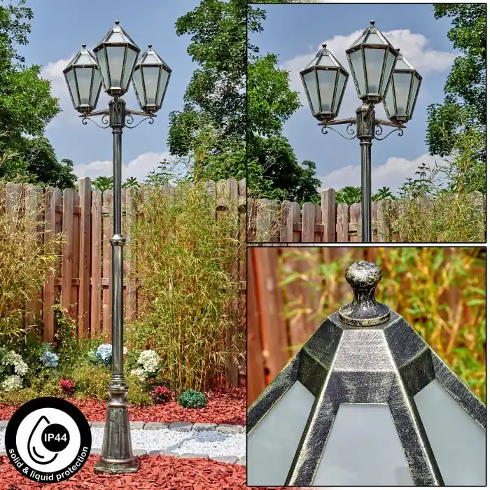 Veilige Betaling Falfosa Buitenlicht, Kandelaar, Pad licht Goud, Zwart, 3-lichts