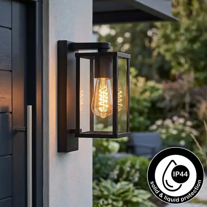 Tourega Wandlamp voor buiten Zwart, 1-licht Weekendaanbieding