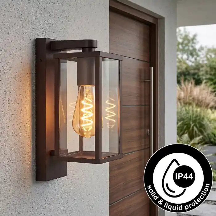 Tijdelijk Beschikbaar Tourega Wandlamp voor buiten Roest, 1-licht