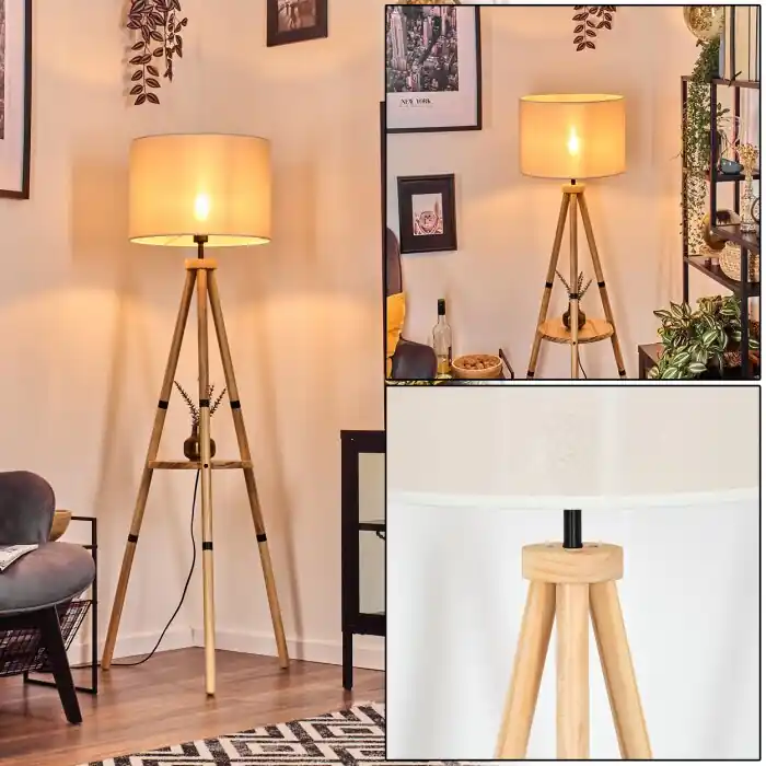 Beperkte Voorraad Bassagoda Staande lamp Natuurlijke kleuren, 1-licht