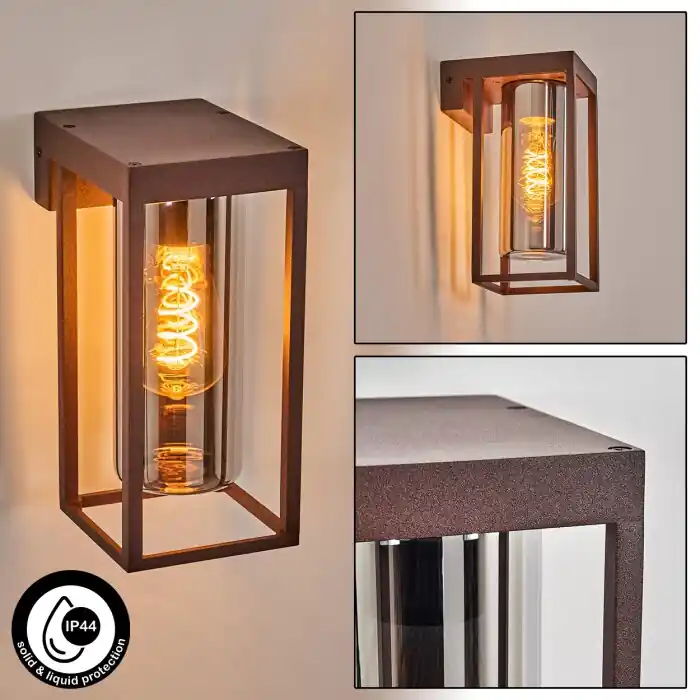 Lagarelhos Wandlamp voor buiten Roest, 1-licht Beste Prijs