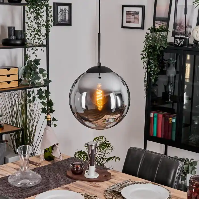 Merkproduct Gastor Hanglamp, Kogellampje 30 cm Rookkleurig, 1-licht