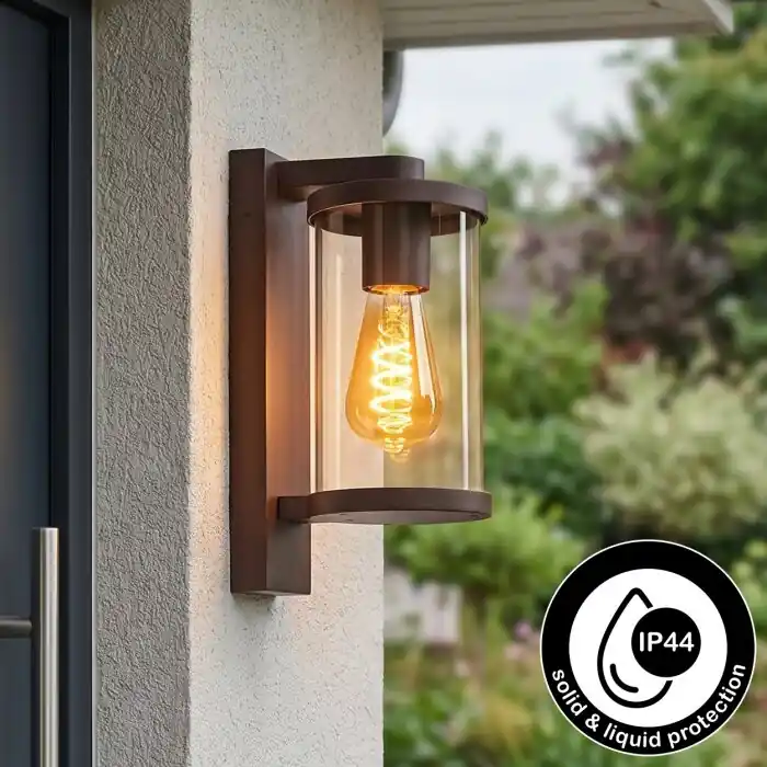 Telhada Buitenlicht, Wandlamp voor buiten Roest, 1-licht Tijdelijk Beschikbaar