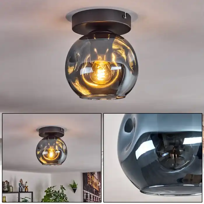 Beste Prijs Ripoll Plafondlamp, Plafondspot Blauw, 1-licht