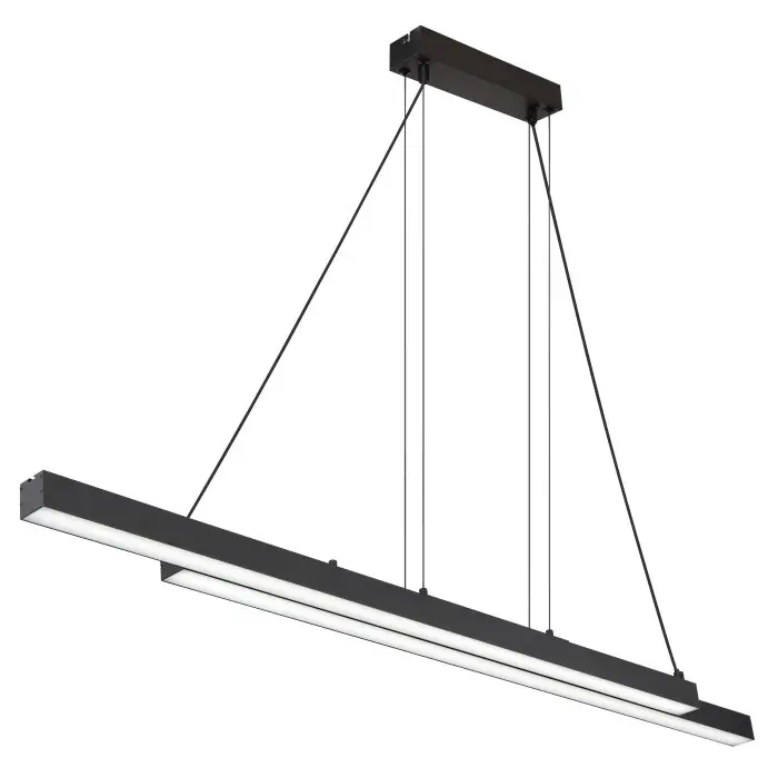 Meest Verkocht Globo GREKKIE Hanglamp LED Zwart, 1-licht, Afstandsbediening