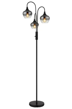 Weekendaanbieding Globo Maxy Staande lamp Zwart, 3-lichts