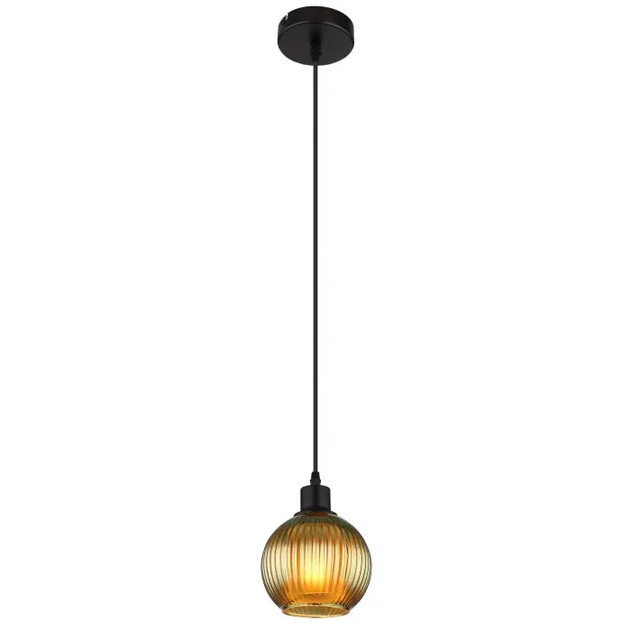 Uitverkoop Globo Zumba Hanglamp Zwart, 1-licht