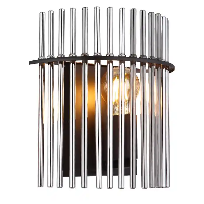 Merkproduct Globo Gorley Wandlamp Zwart, 1-licht