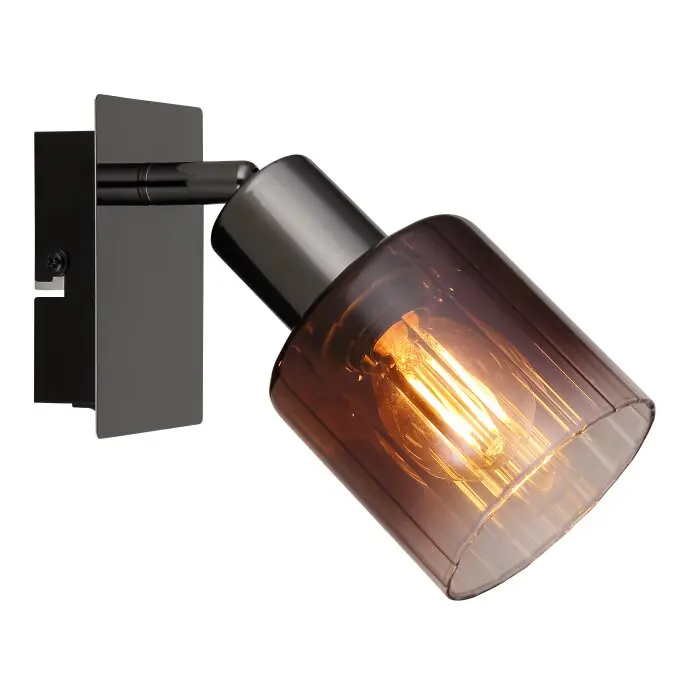 Laatste Versie Globo Satella Plafondlamp, Plafondspot, Wandlamp, Muurspot Chroom, Zwart, 1-licht