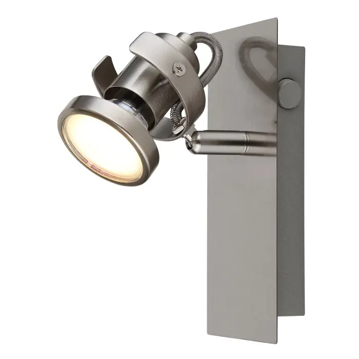Exclusieve Aanbieding Globo Verpax Plafondlamp, Plafondspot, Wandlamp, Muurspot Nikkel mat, 1-licht