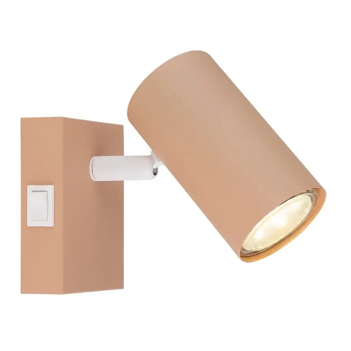 Globo Robby Plafondlamp, Plafondspot, Wandlamp, Muurspot Roze, 1-licht Premium